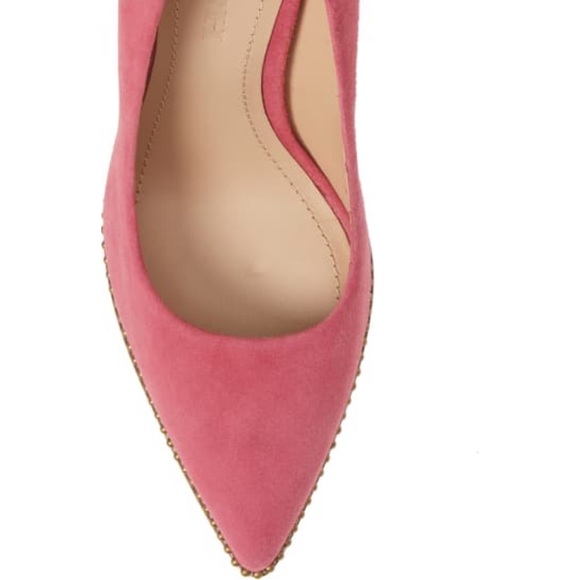 Tulip Suede Coach Heels - Picture 5 of 6